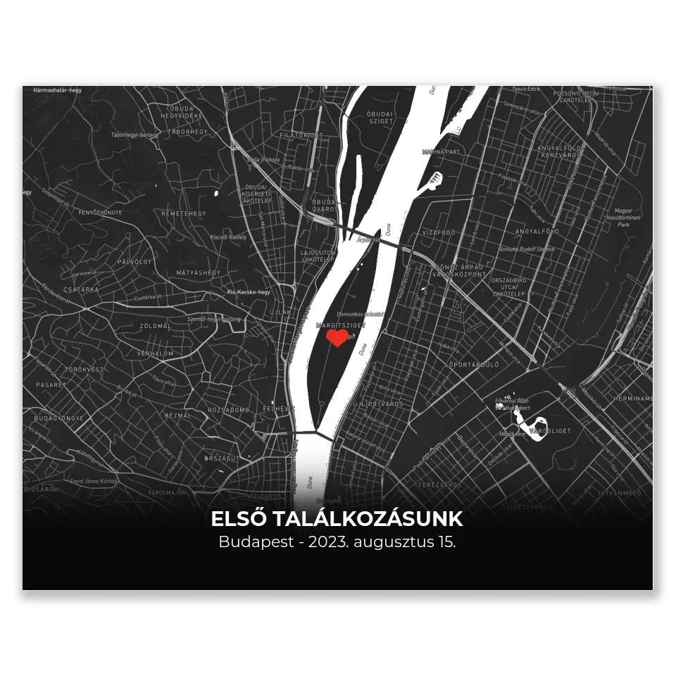 Minimalista térképes egyedi falikép