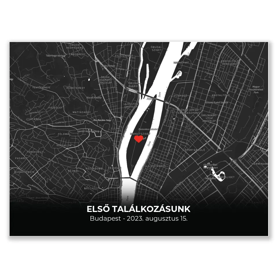 Minimalista térképes egyedi falikép