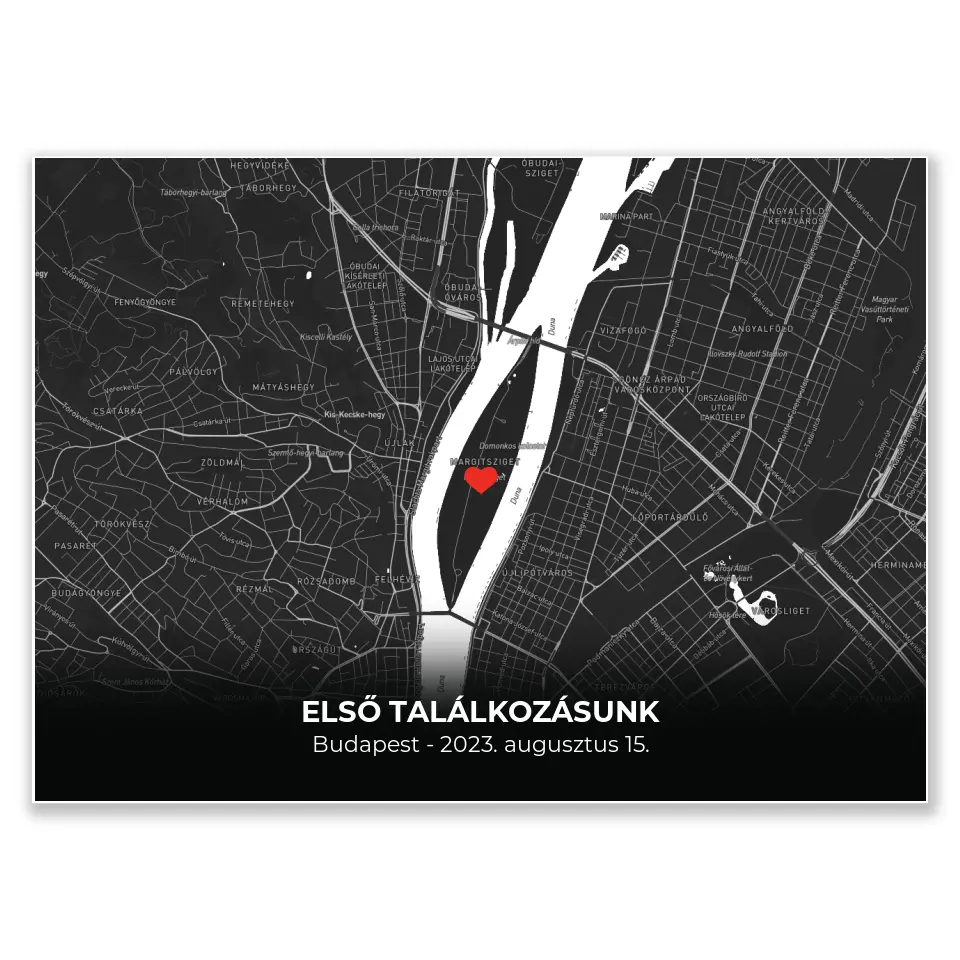 Minimalista térképes egyedi falikép