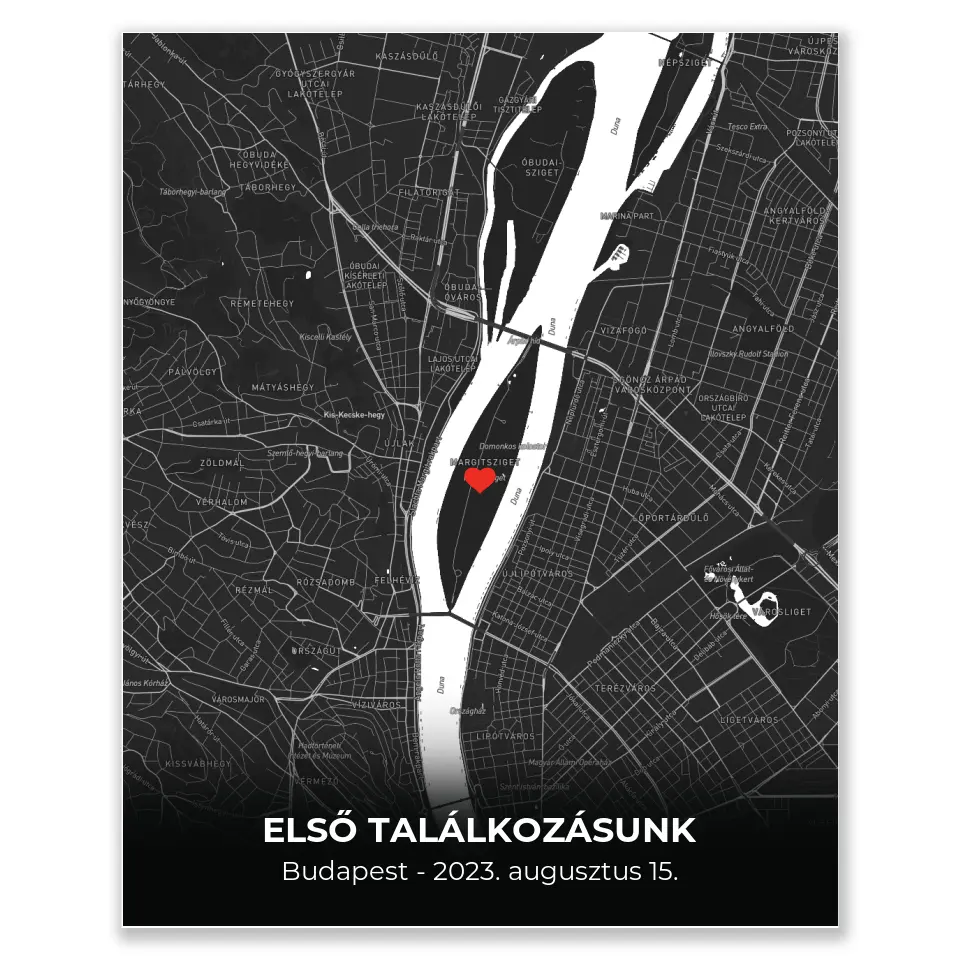 Minimalista térképes egyedi falikép