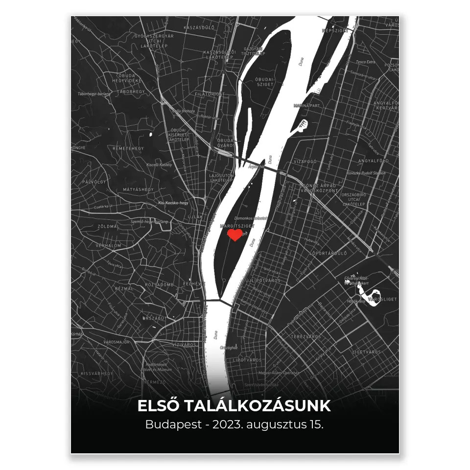 Minimalista térképes egyedi falikép