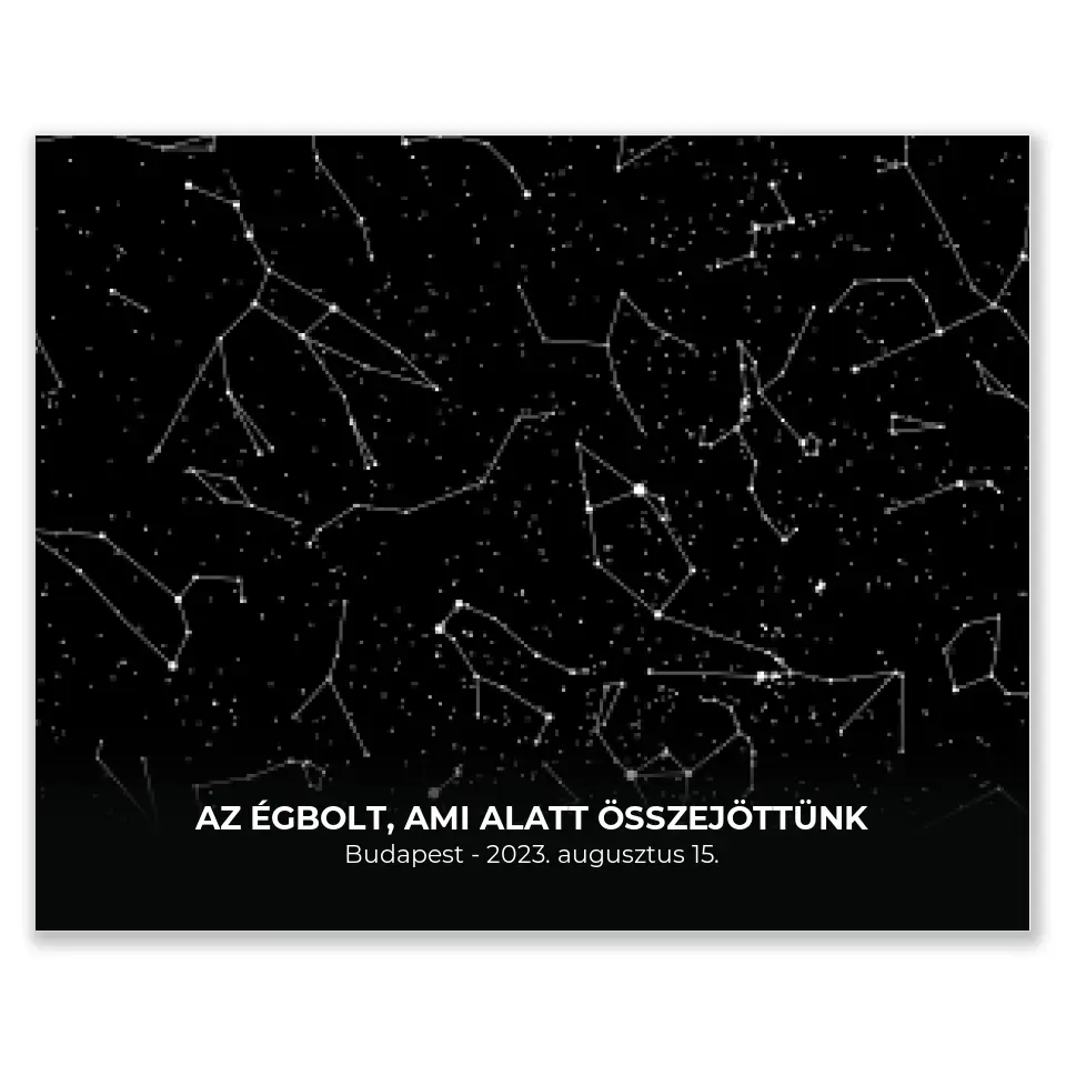 Minimalista csillagtérkép