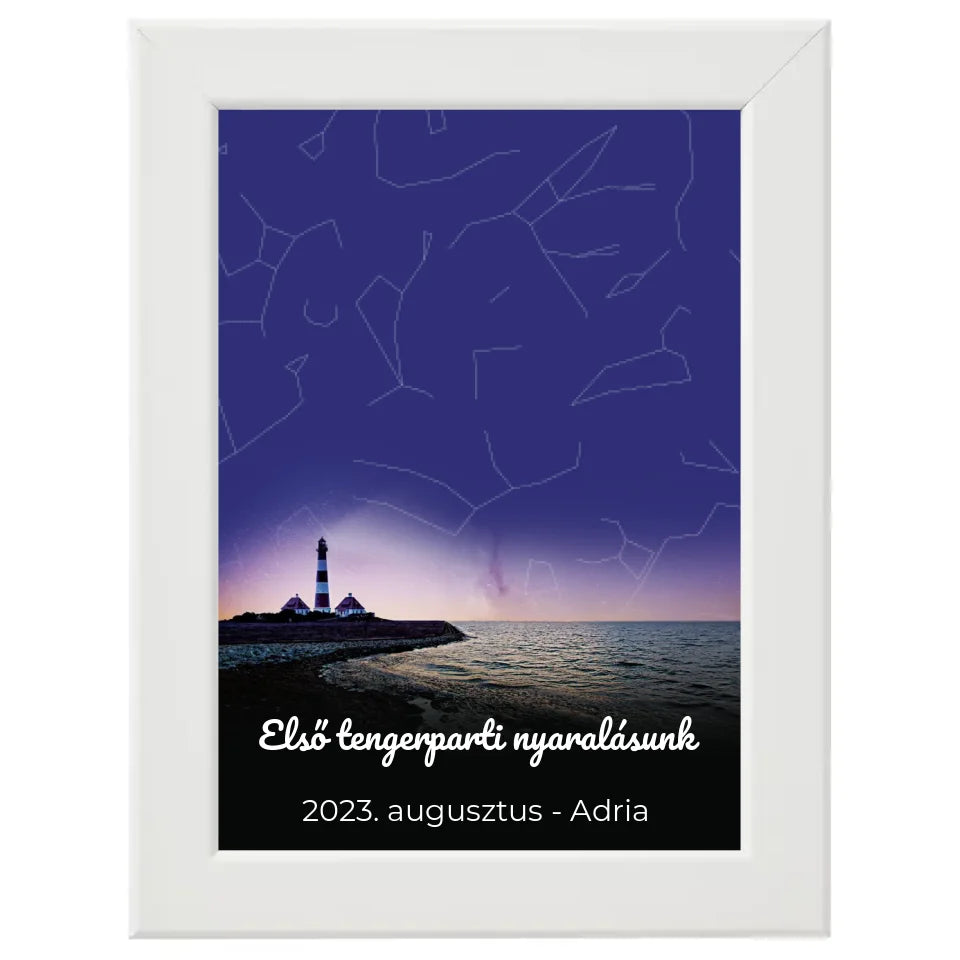 Egyedi csillagtérkép választható háttérrel