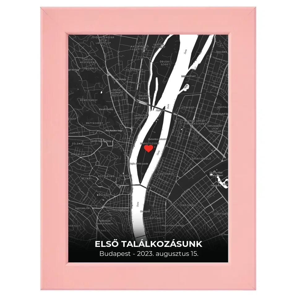 Minimalista térképes egyedi falikép
