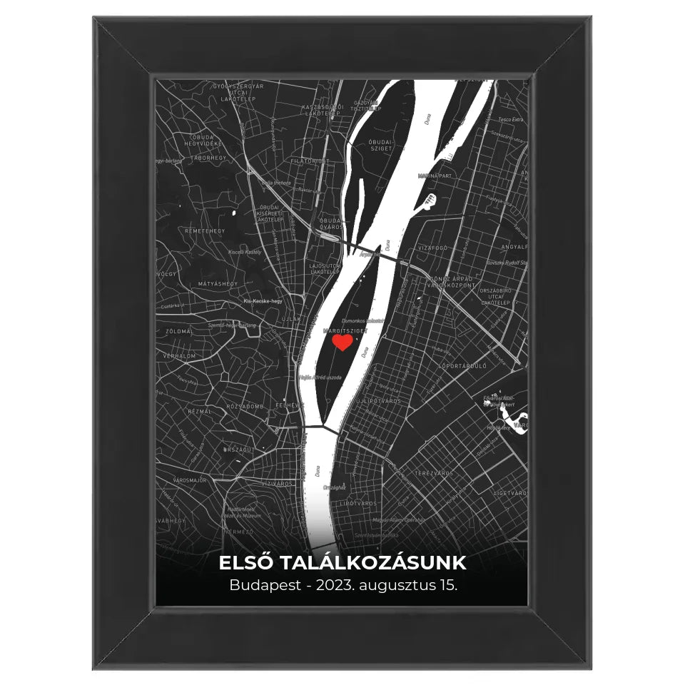 Minimalista térképes egyedi falikép
