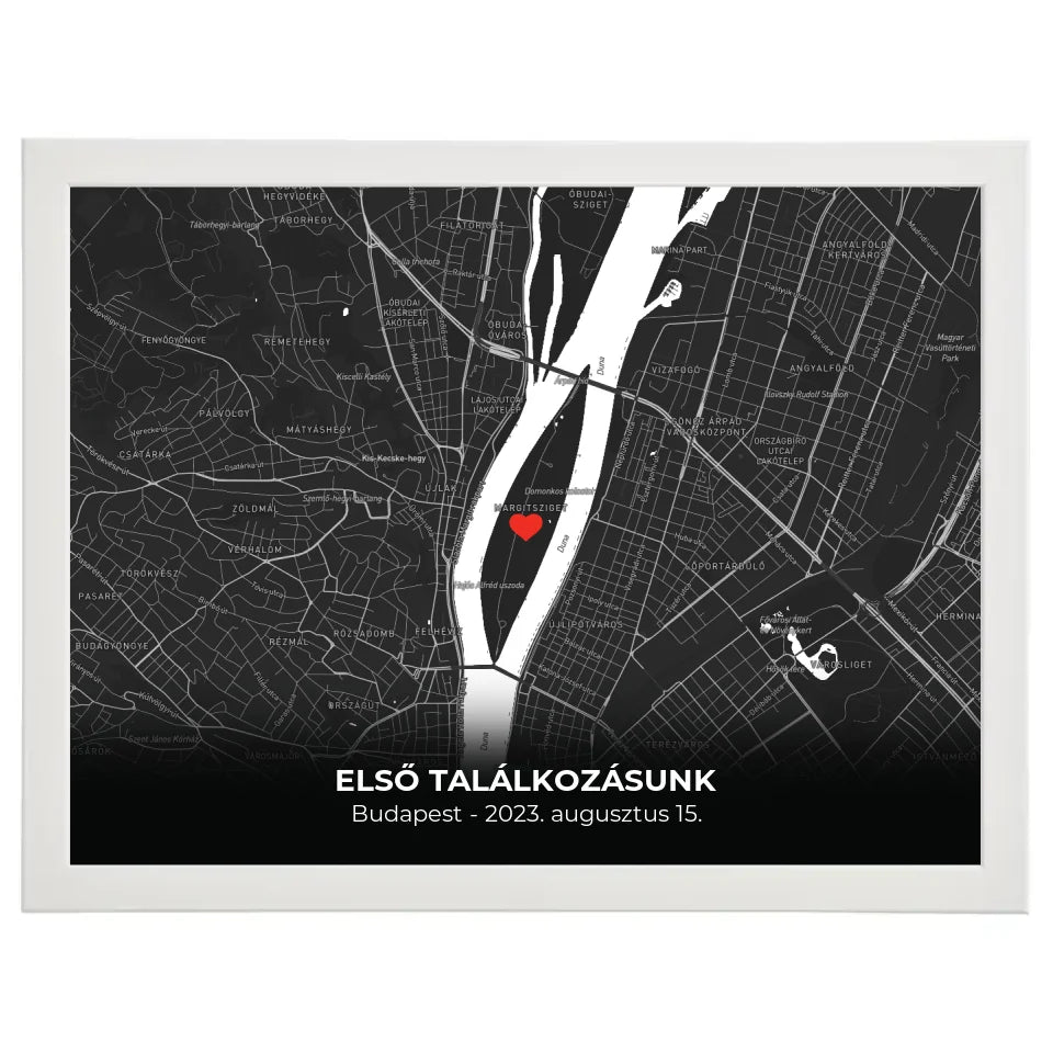 Minimalista térképes egyedi falikép