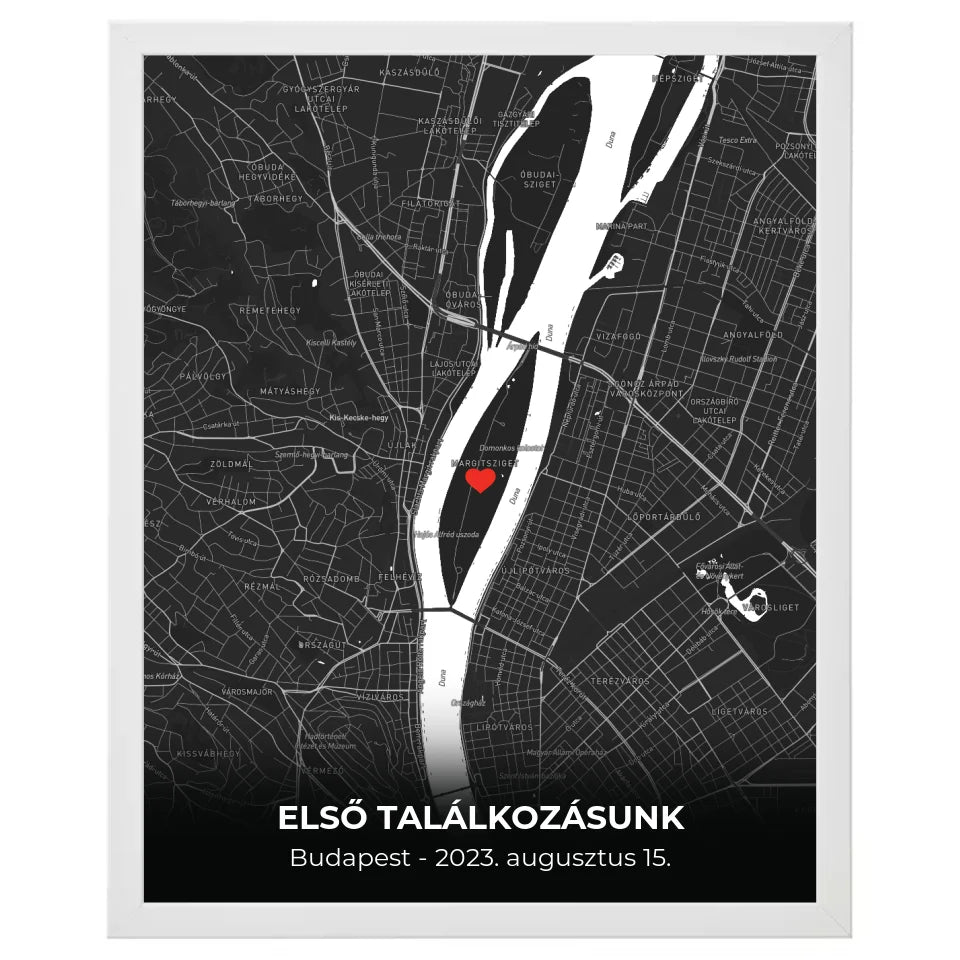 Minimalista térképes egyedi falikép