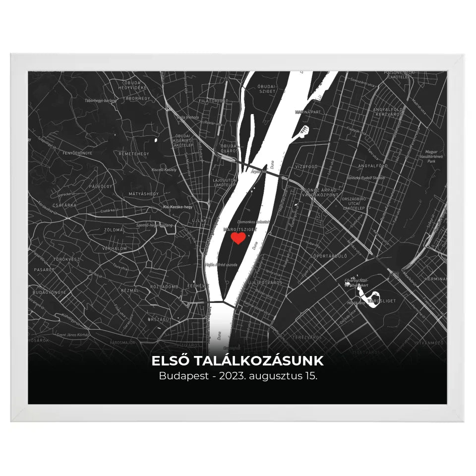 Minimalista térképes egyedi falikép