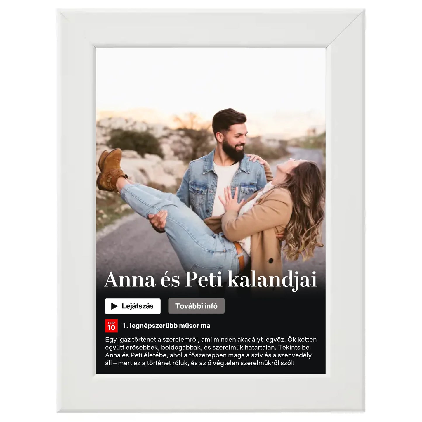 Netflix stílusú (álló) egyedi falikép