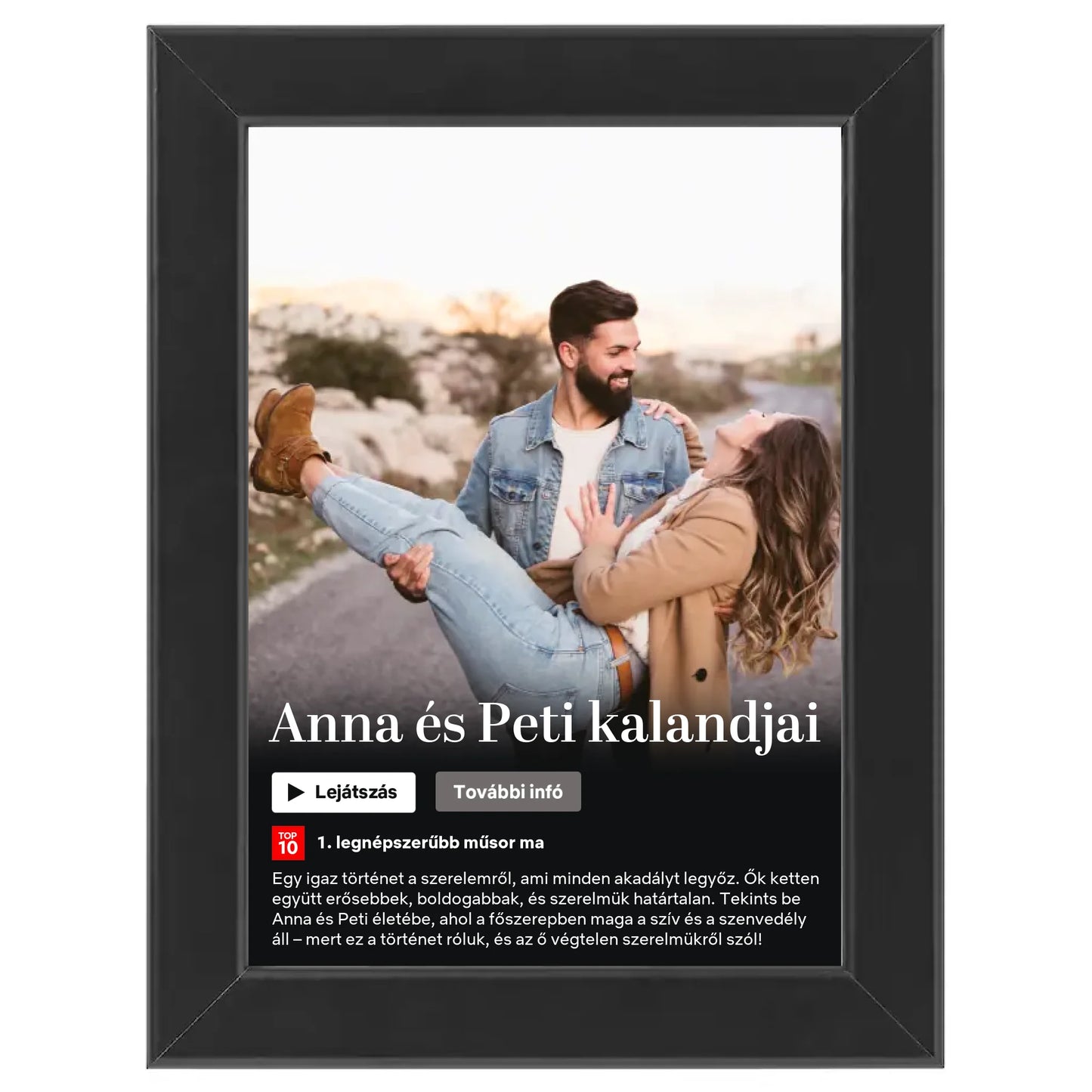 Netflix stílusú (álló) egyedi falikép