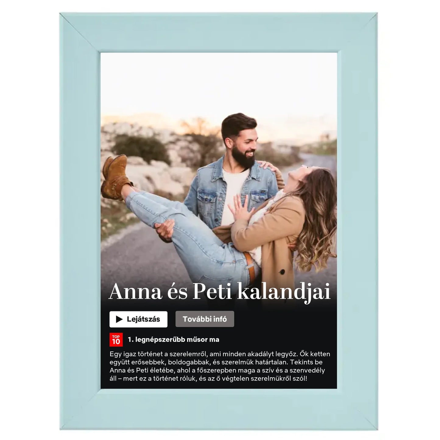 Netflix stílusú (álló) egyedi falikép