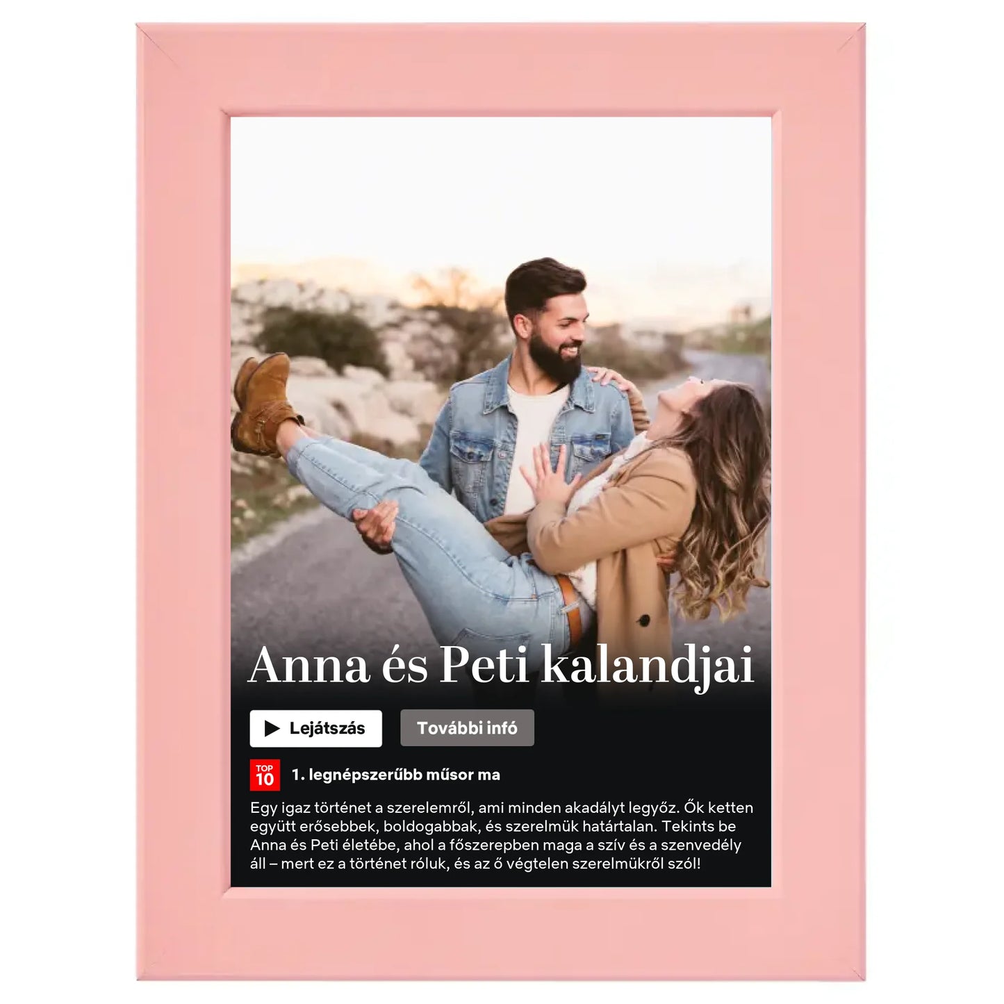 Netflix stílusú (álló) egyedi falikép