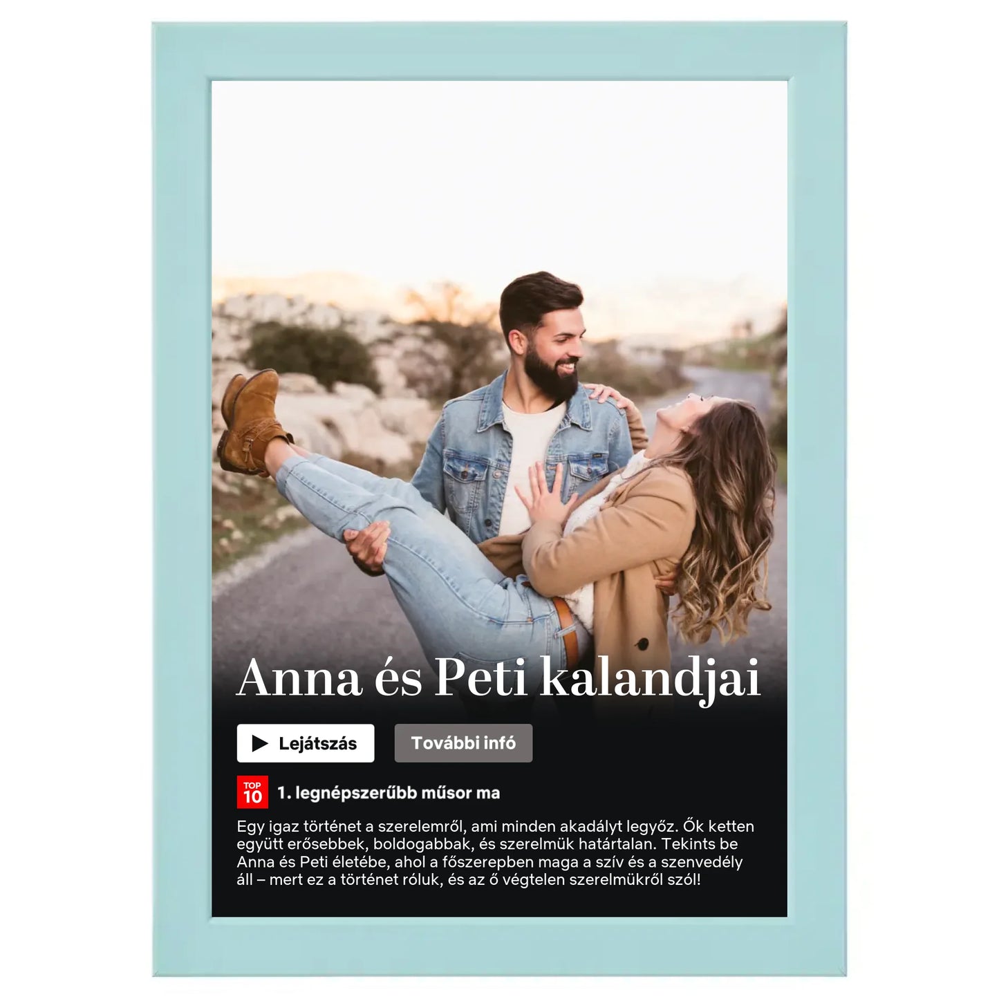 Netflix stílusú (álló) egyedi falikép