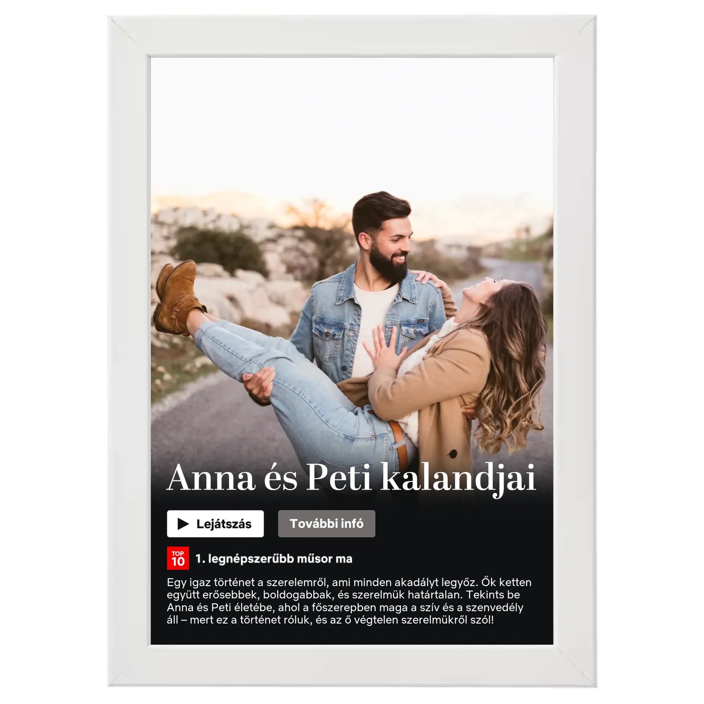 Netflix stílusú (álló) egyedi falikép
