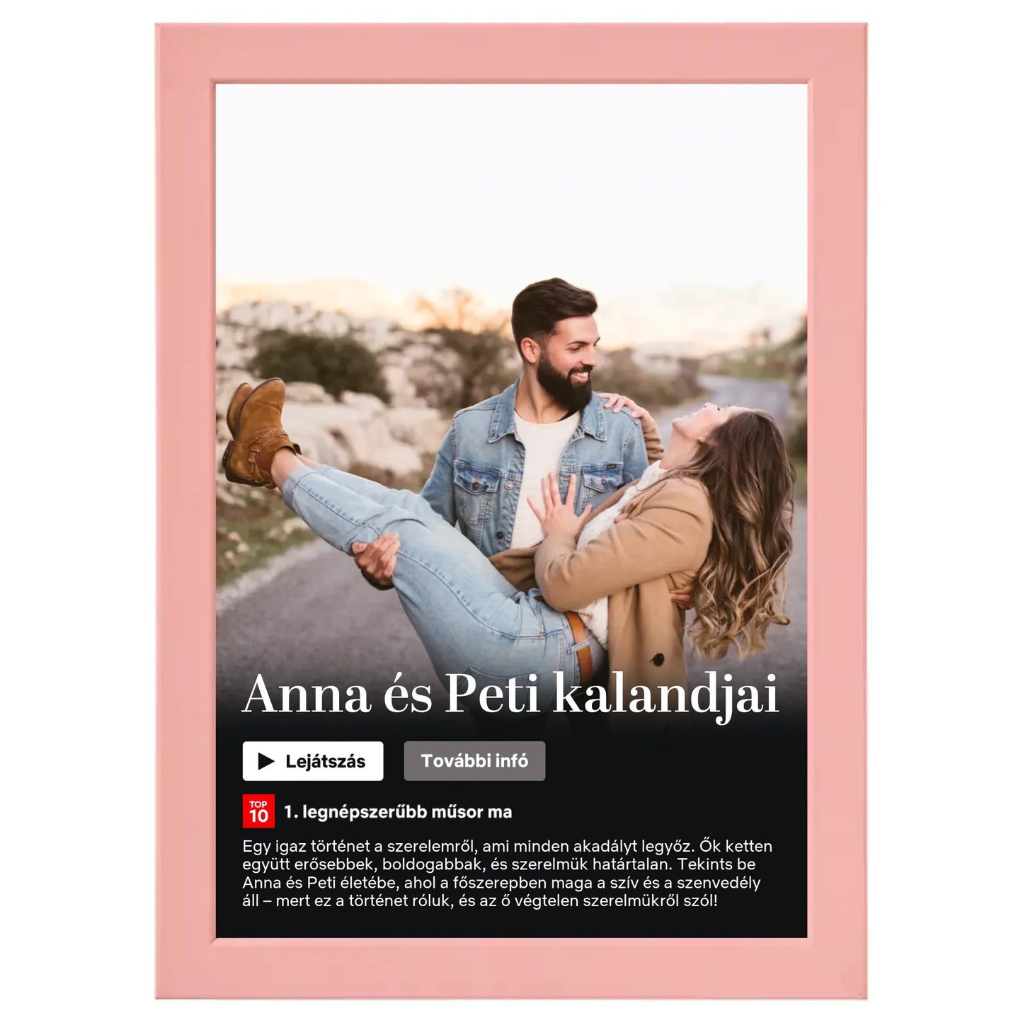 Netflix stílusú (álló) egyedi falikép