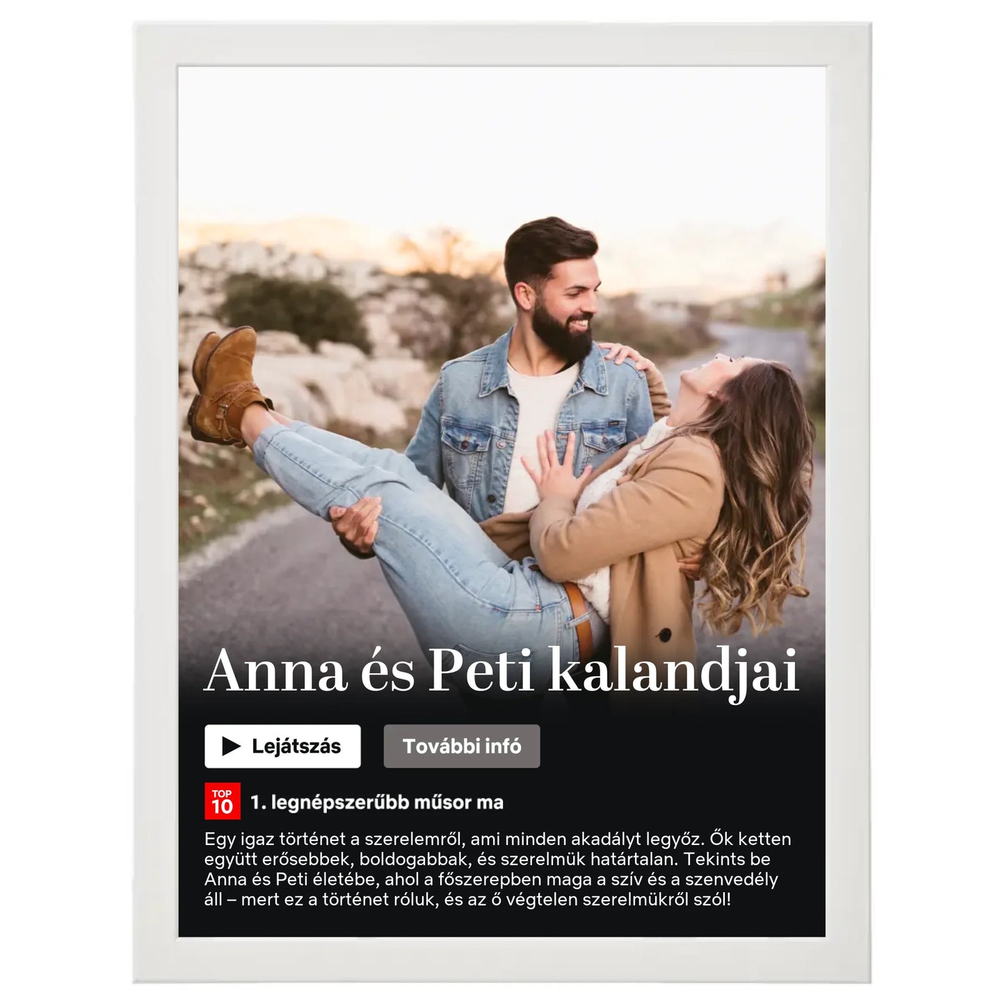 Netflix stílusú (álló) egyedi falikép