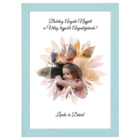 Egyedi szülnapi ajándék, évfordulós ajándék - Virágos egyedi kép