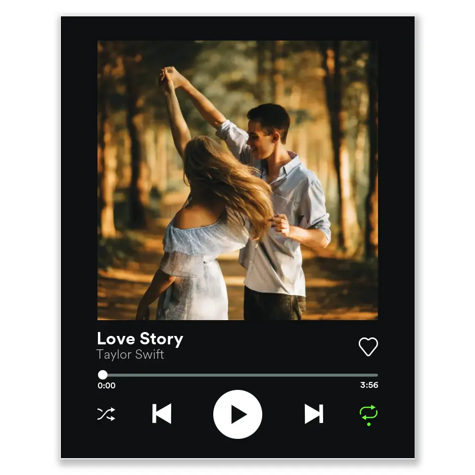 Spotify stílusú egyedi kép