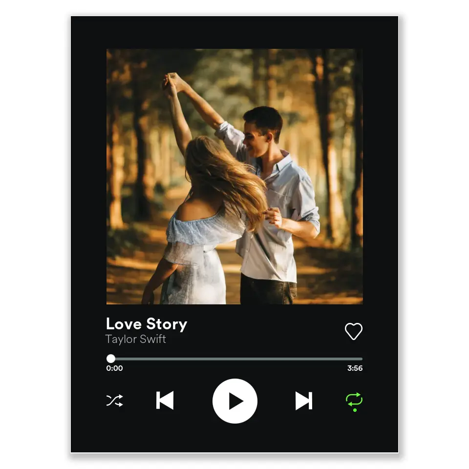 Spotify stílusú egyedi kép