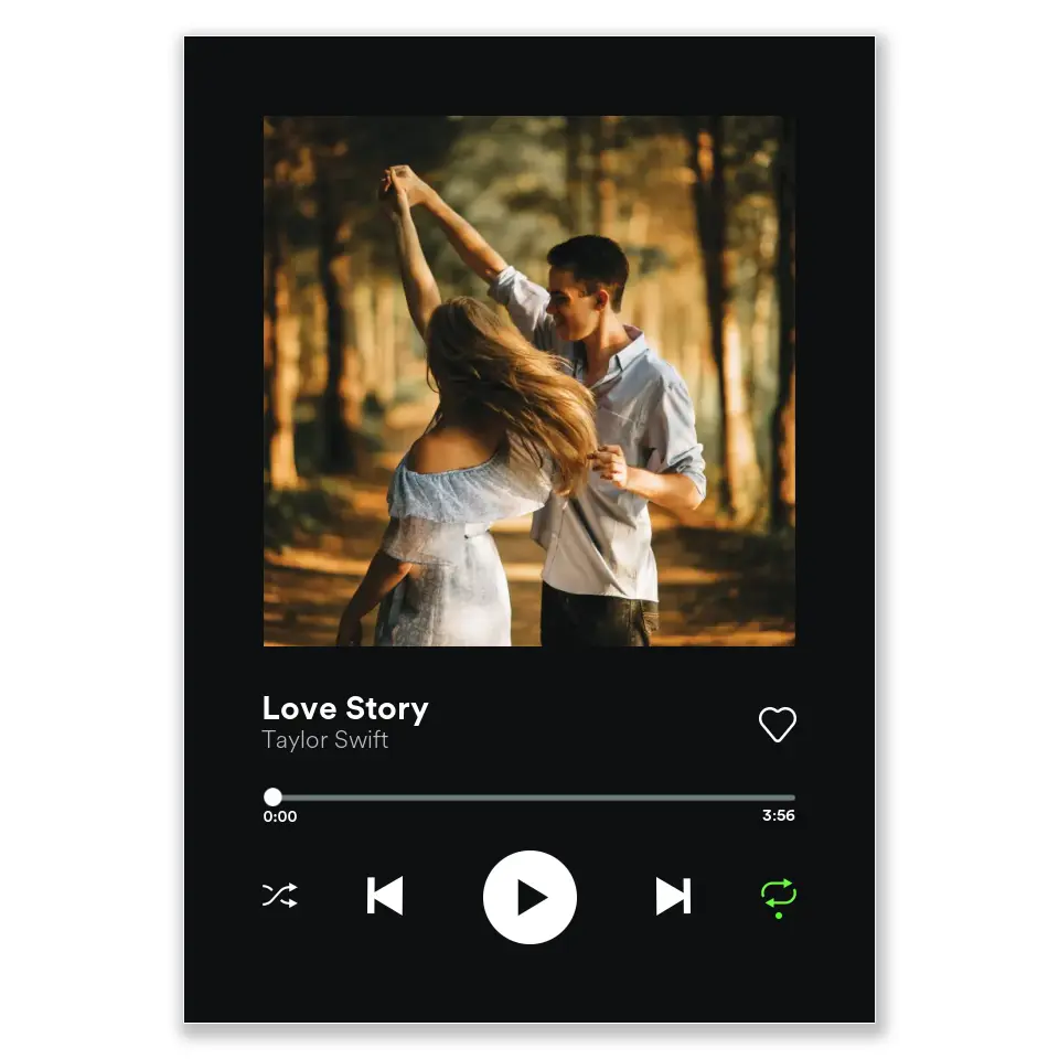 Spotify stílusú egyedi kép