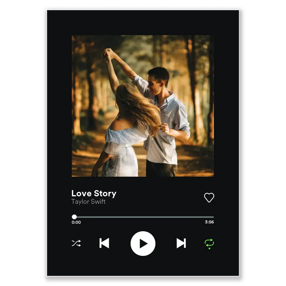 Spotify stílusú egyedi kép