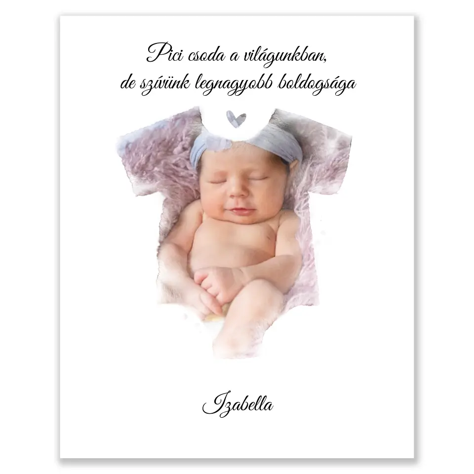 Babás egyedi falikép