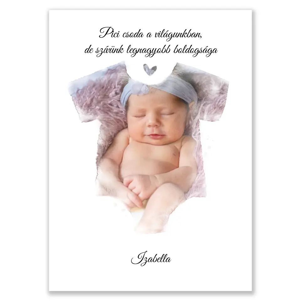 Babás egyedi falikép