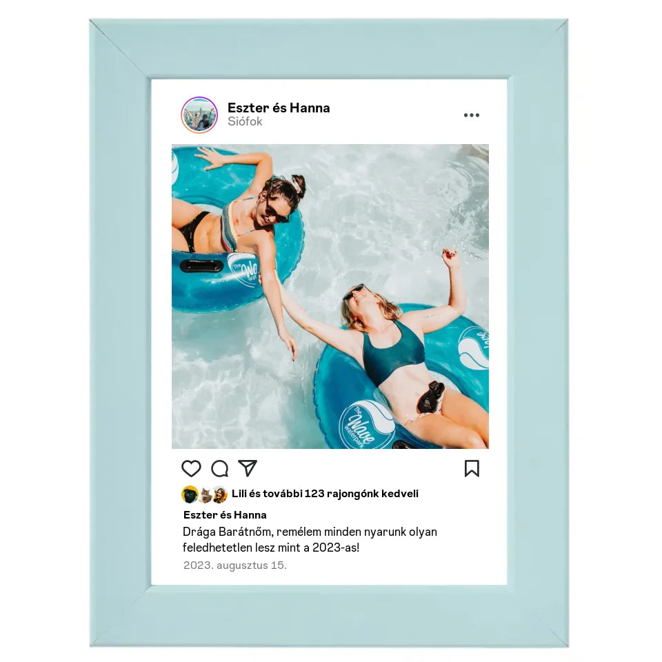 Instagram stílusú egyedi fotókollázs