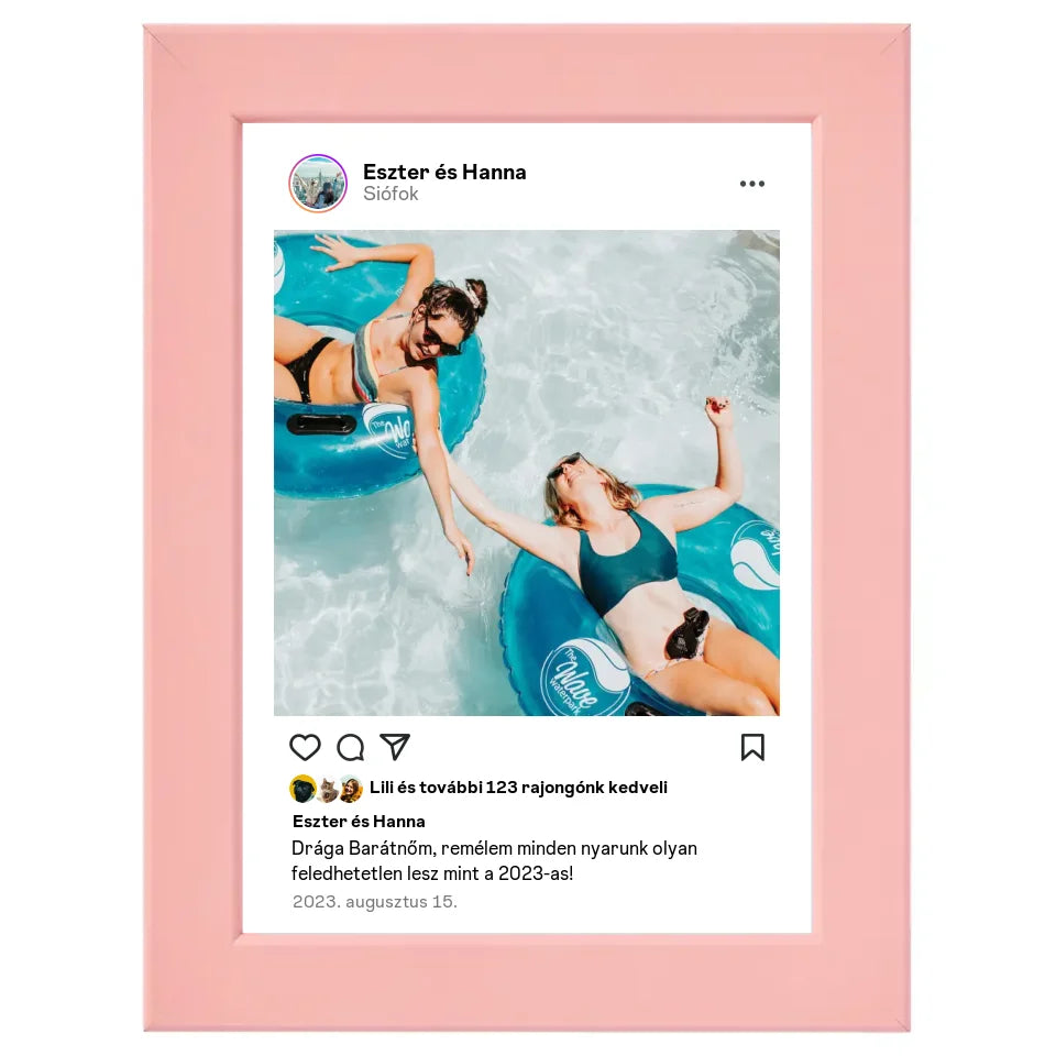 Instagram stílusú egyedi fotókollázs