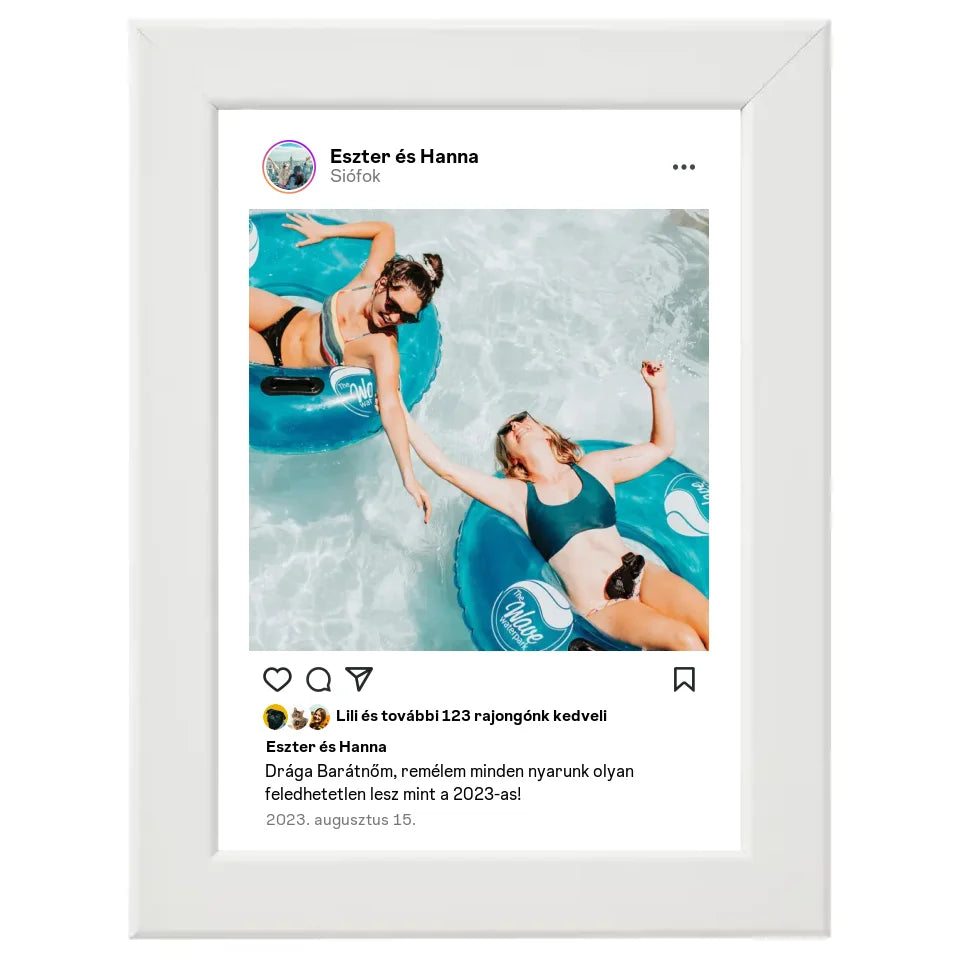 Instagram stílusú egyedi fotókollázs