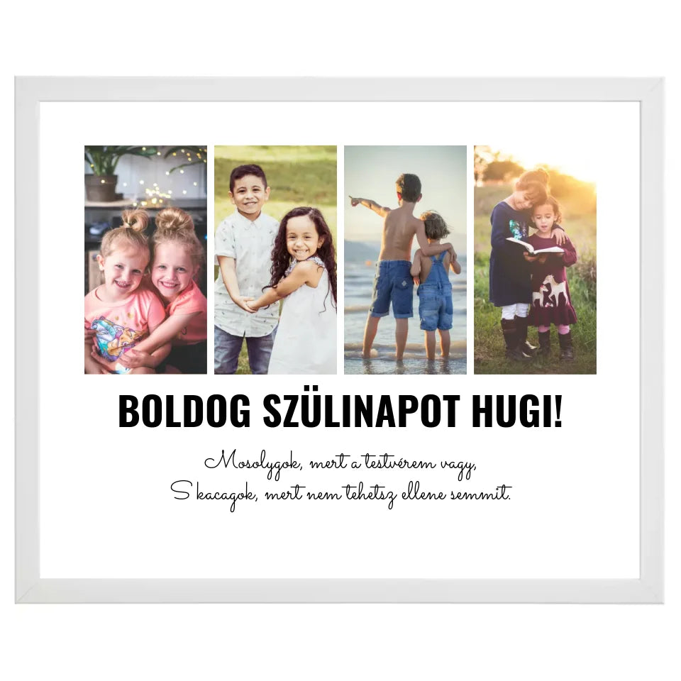 Klasszikus 4 képes egyedi fotókollázs #1