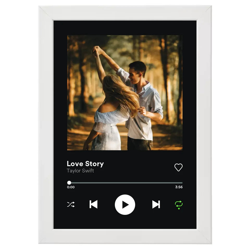Egyedi fényképes szülinapi ajándék, évforduós ajándék - Spotify stílusú egyedi kép