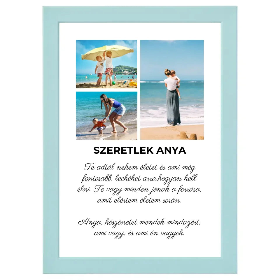 Egyedi szülnapi ajándék, évfordulós ajándék - Klasszikus sokképes fotókollázs