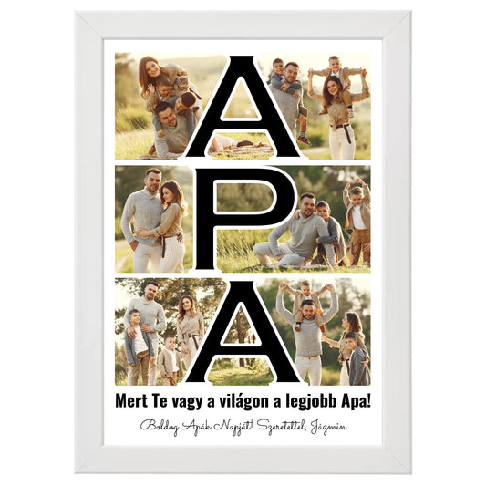 Apa feliratos egyedi fotókollázs #2
