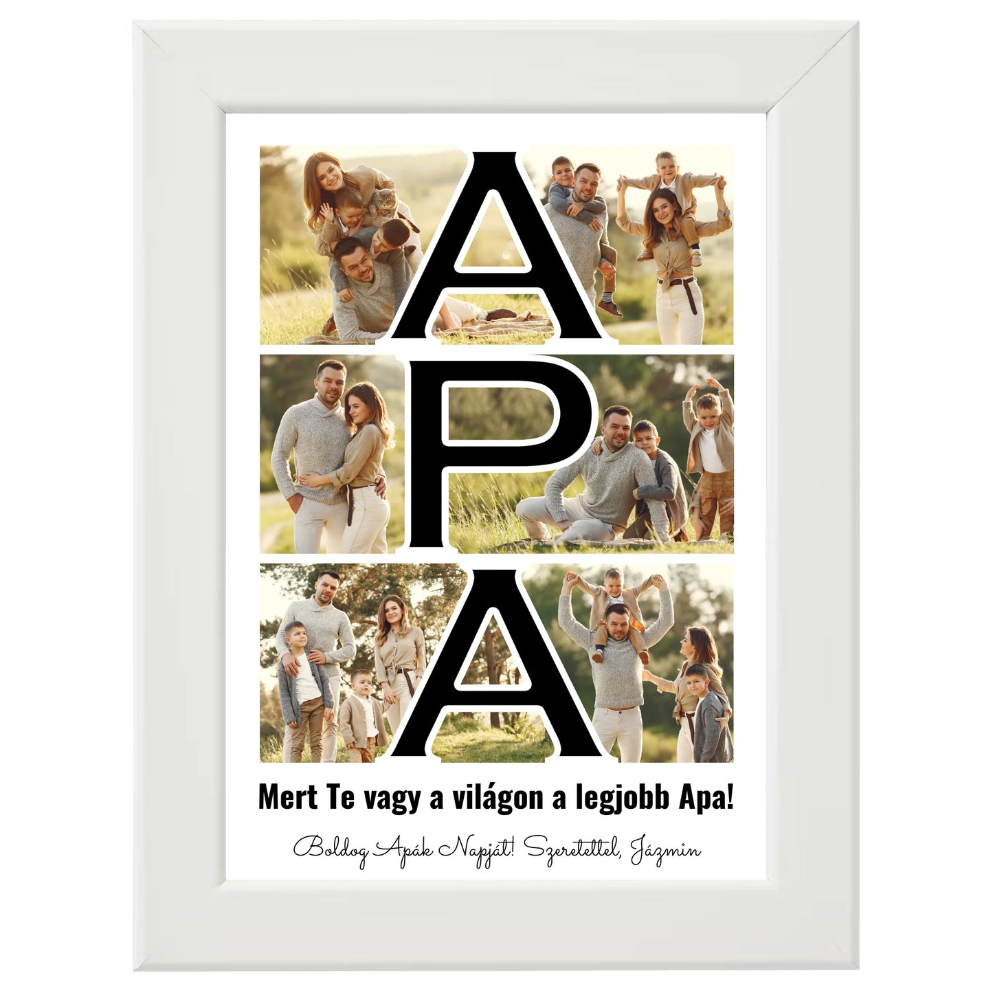 Apa feliratos egyedi fotókollázs #2