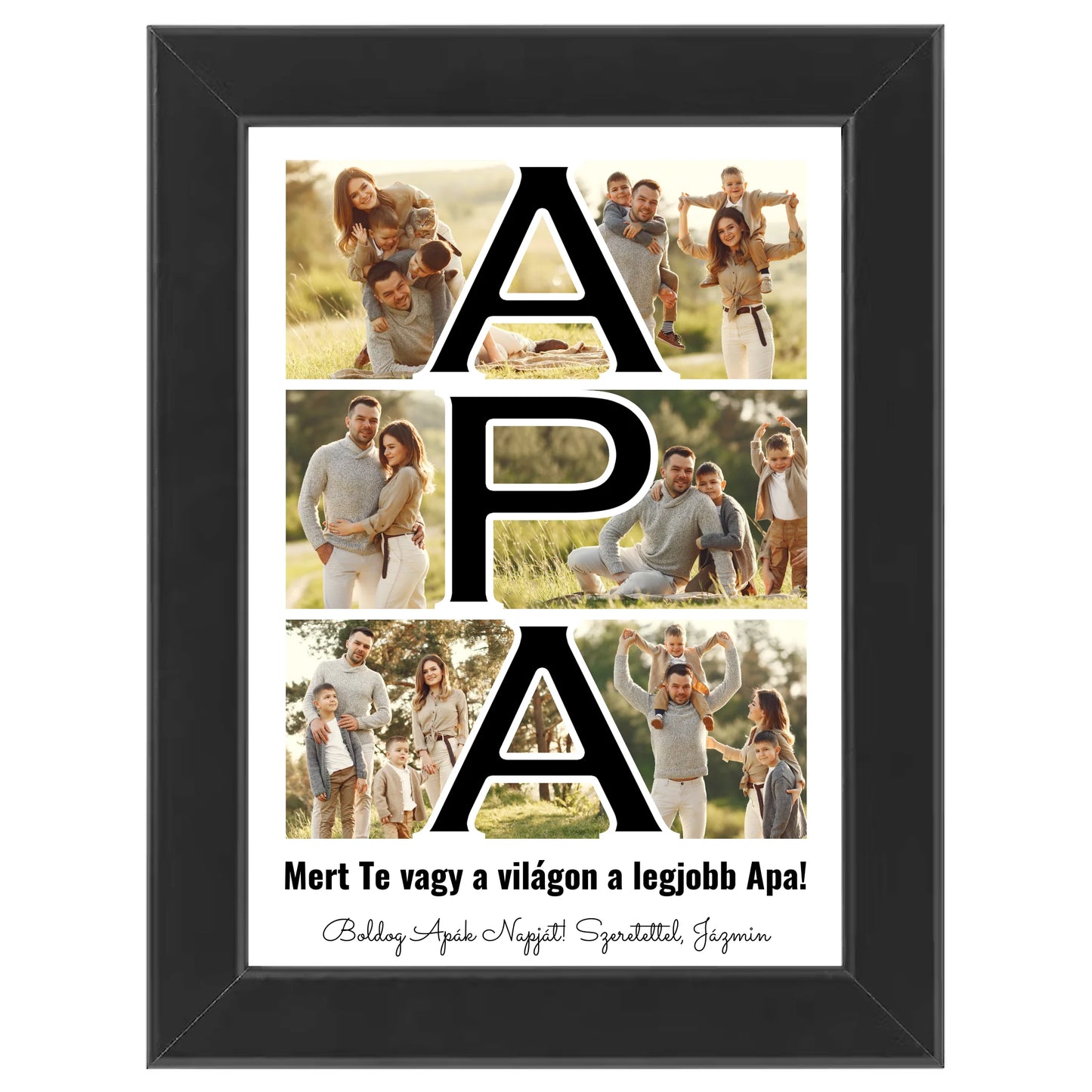 Apa feliratos egyedi fotókollázs #2