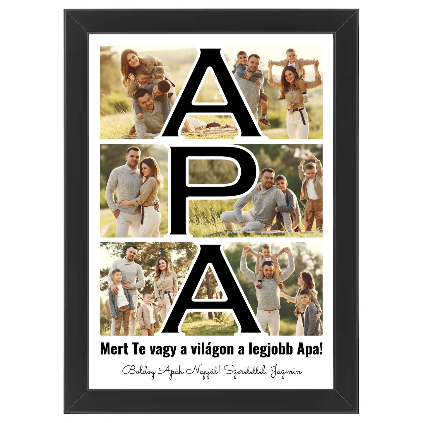 Apa feliratos egyedi fotókollázs #2