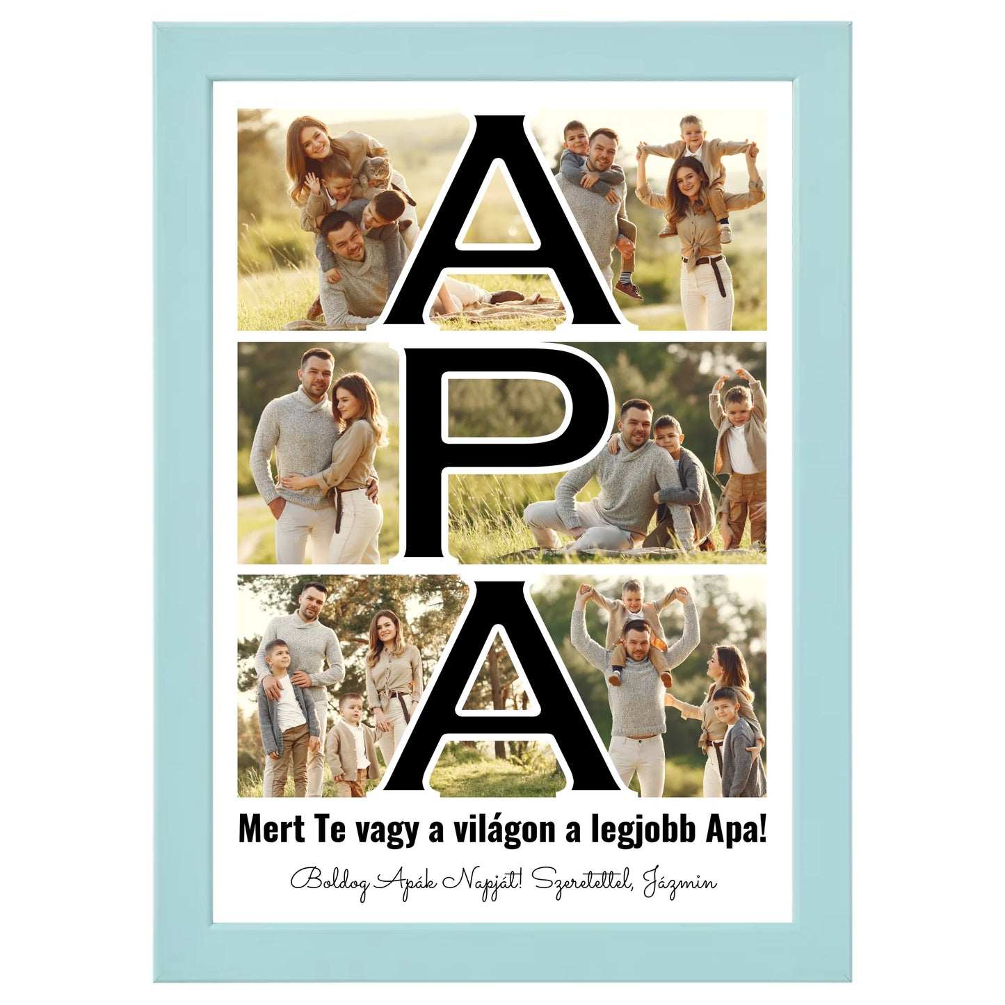 Apa feliratos egyedi fotókollázs #2