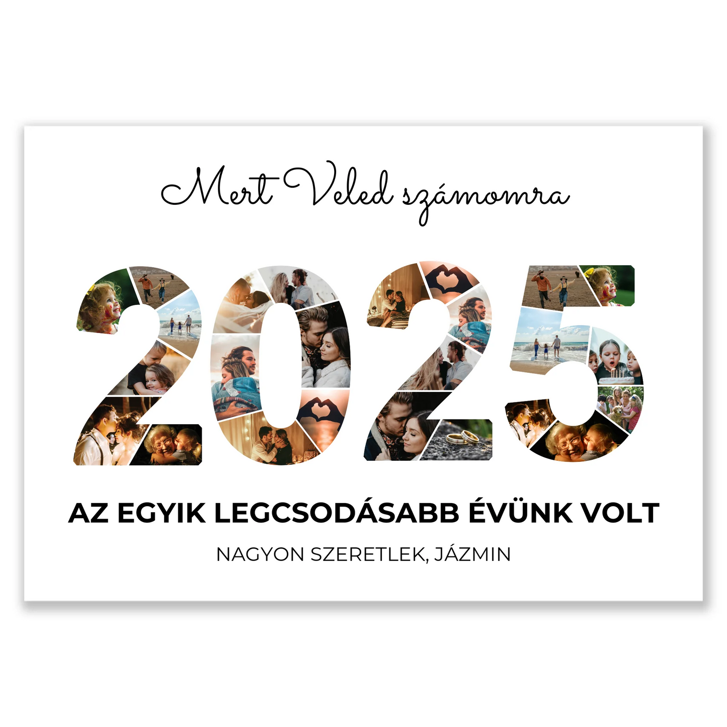 2025 évszámos egyedi fotókollázs #2