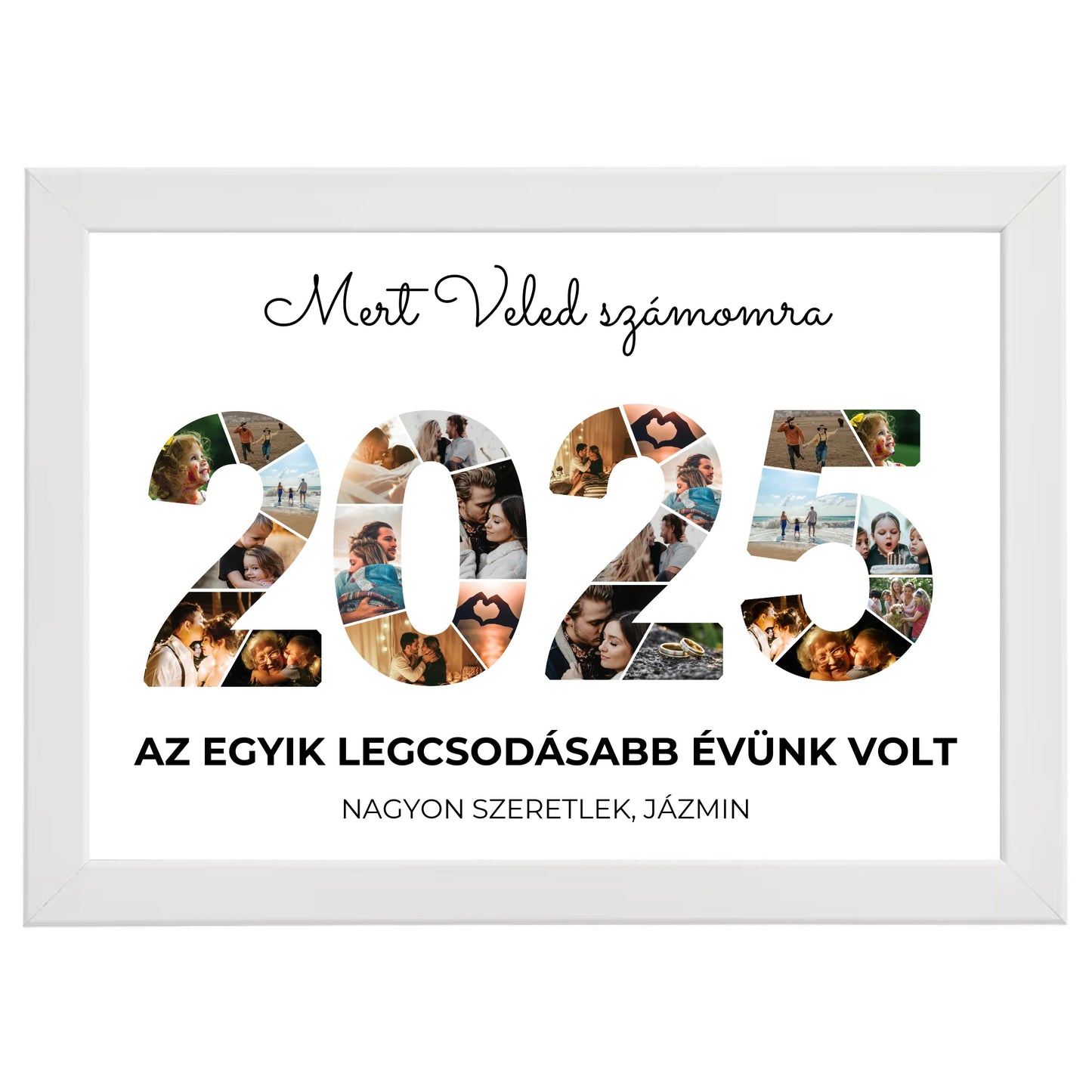 2025 évszámos egyedi fotókollázs #2
