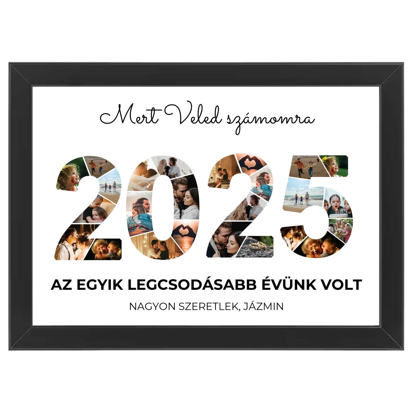 2025 évszámos egyedi fotókollázs #2