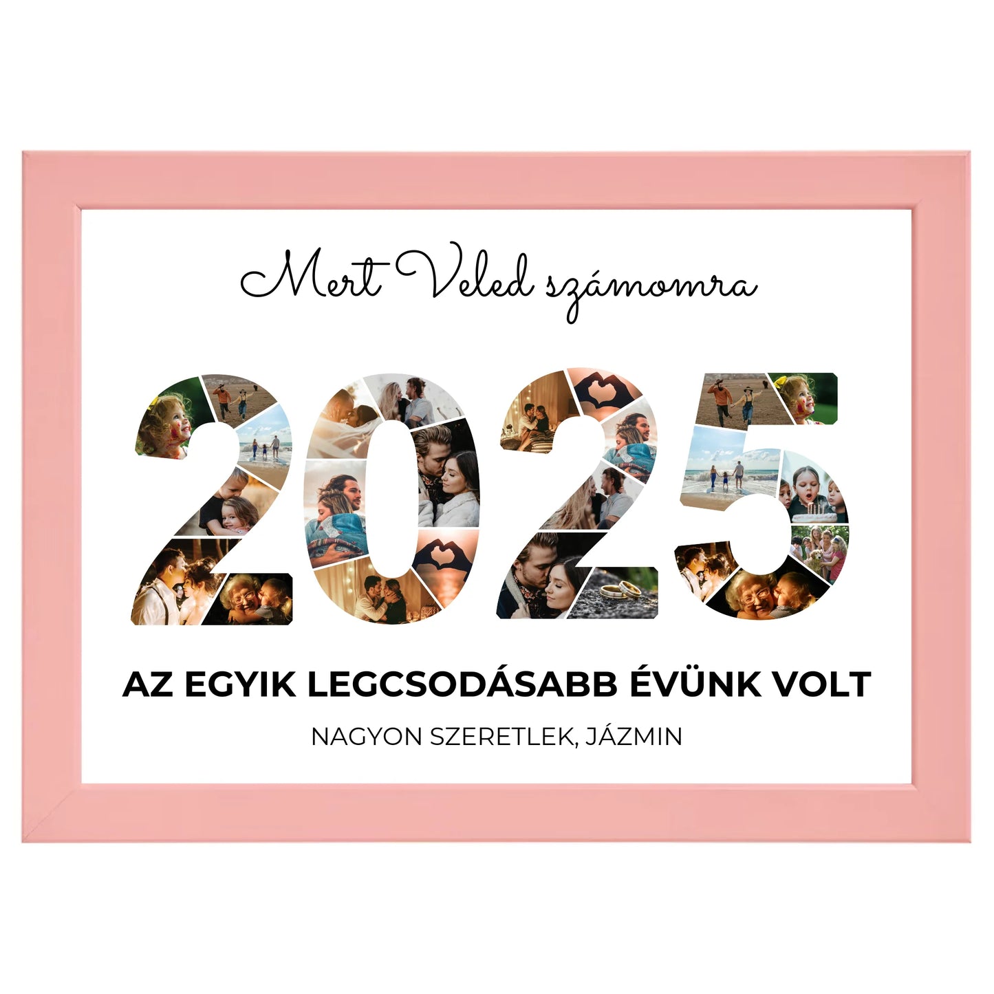 2025 évszámos egyedi fotókollázs #2