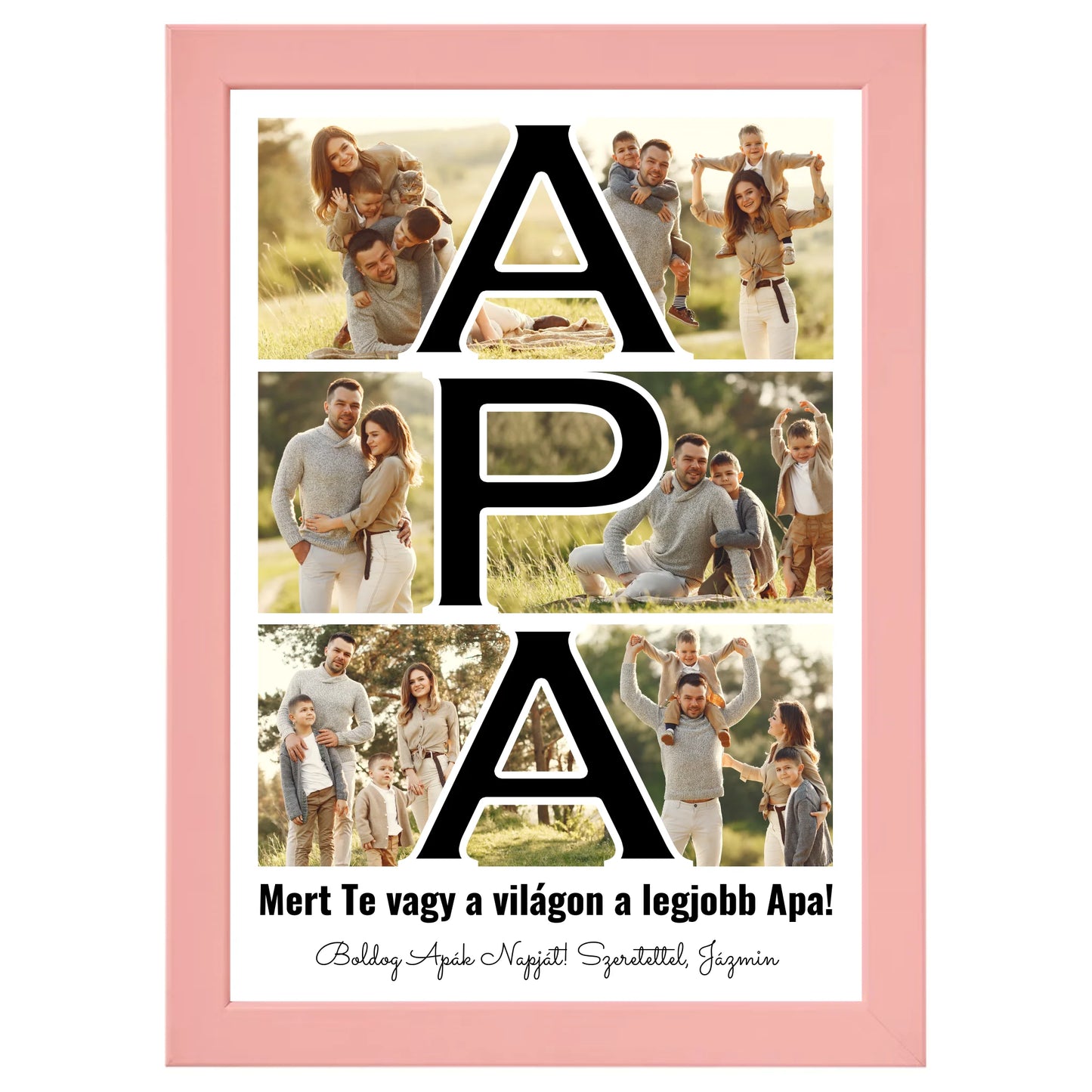 Apa feliratos egyedi fotókollázs #2