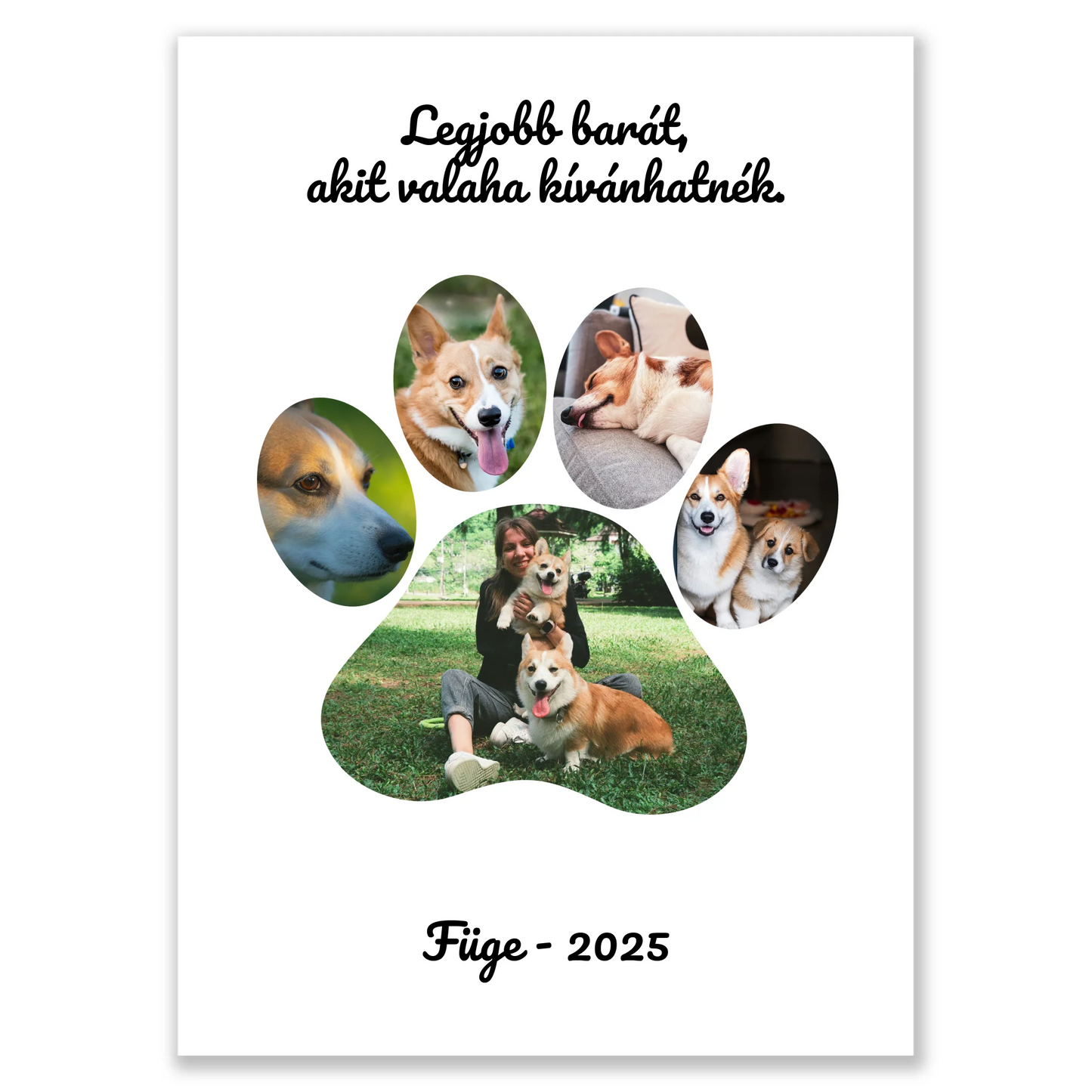 Mancsos egyedi fotókollázs