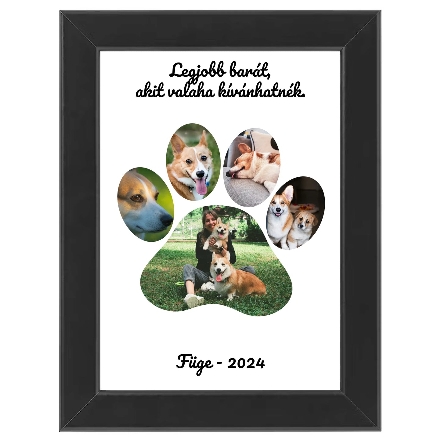 Mancsos egyedi fotókollázs