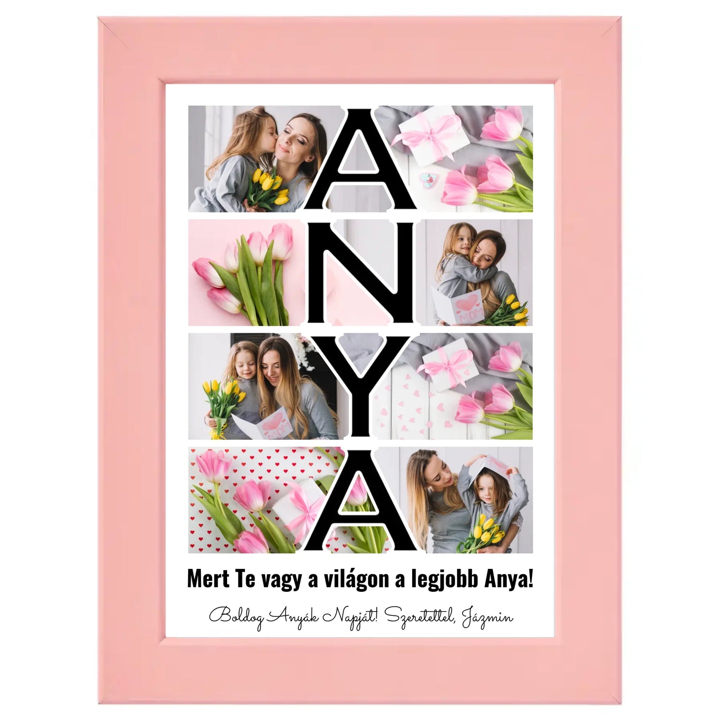 Anya feliratos egyedi fotókollázs #2