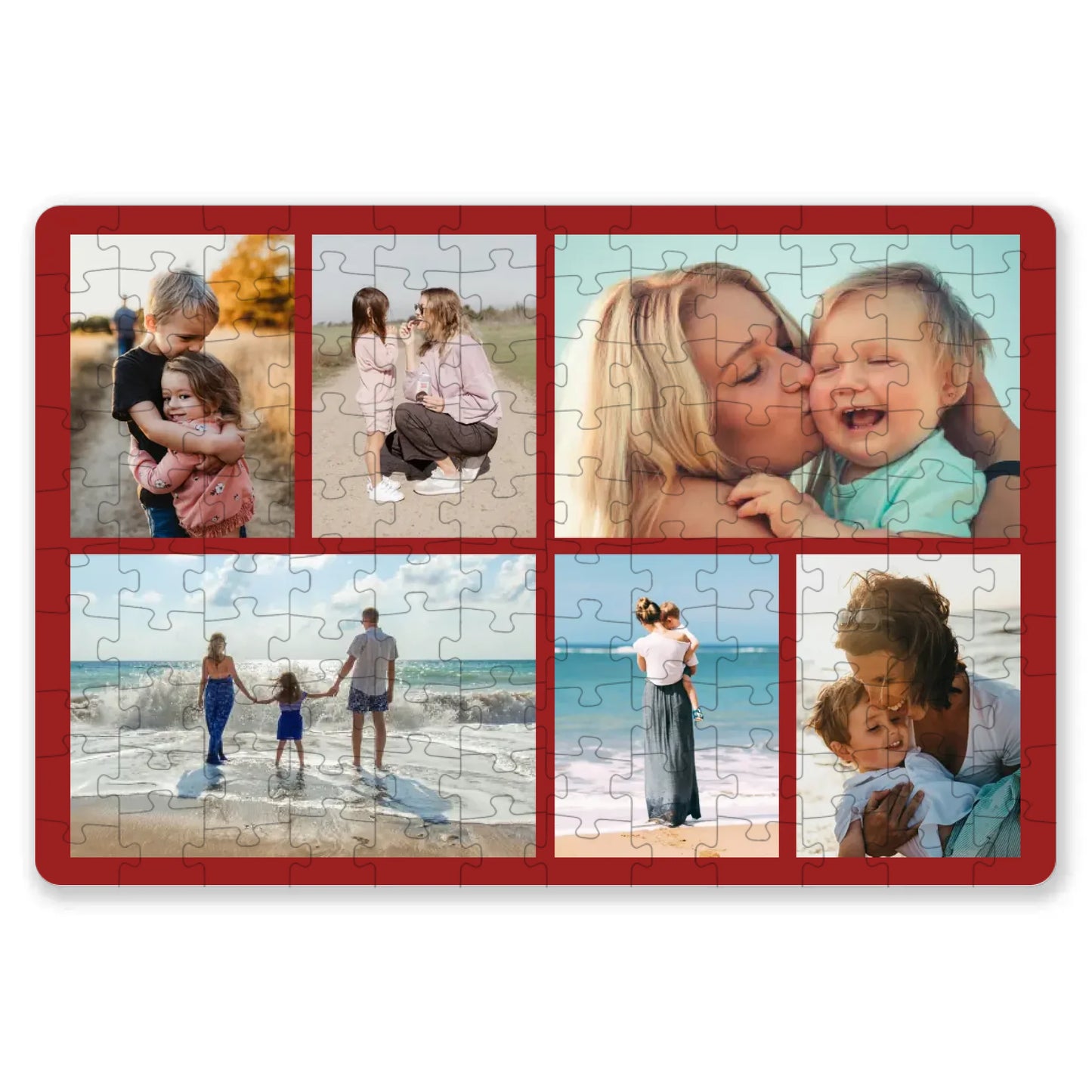 Egyedi szülnapi ajándék, évfordulós ajándék - Klasszikus sok képes egyedi puzzle
