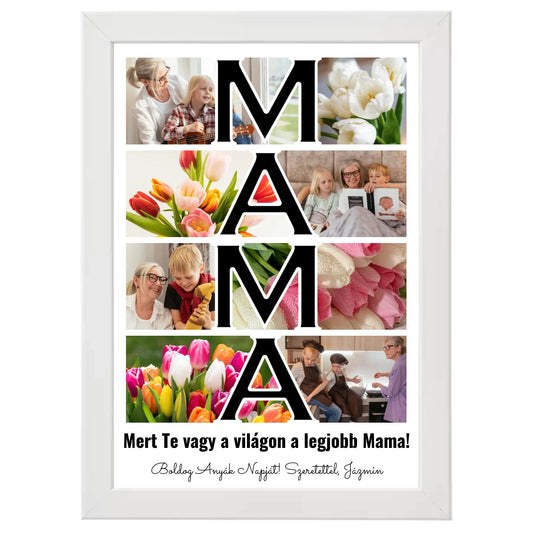 Mama feliratos egyedi fotókollázs #2