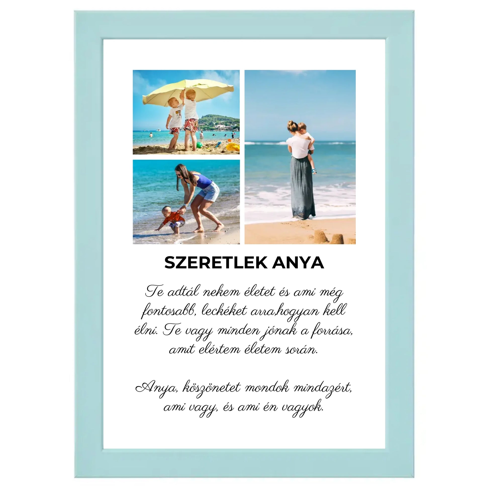Egyedi szülnapi ajándék, évfordulós ajándék - Klasszikus sokképes fotókollázs