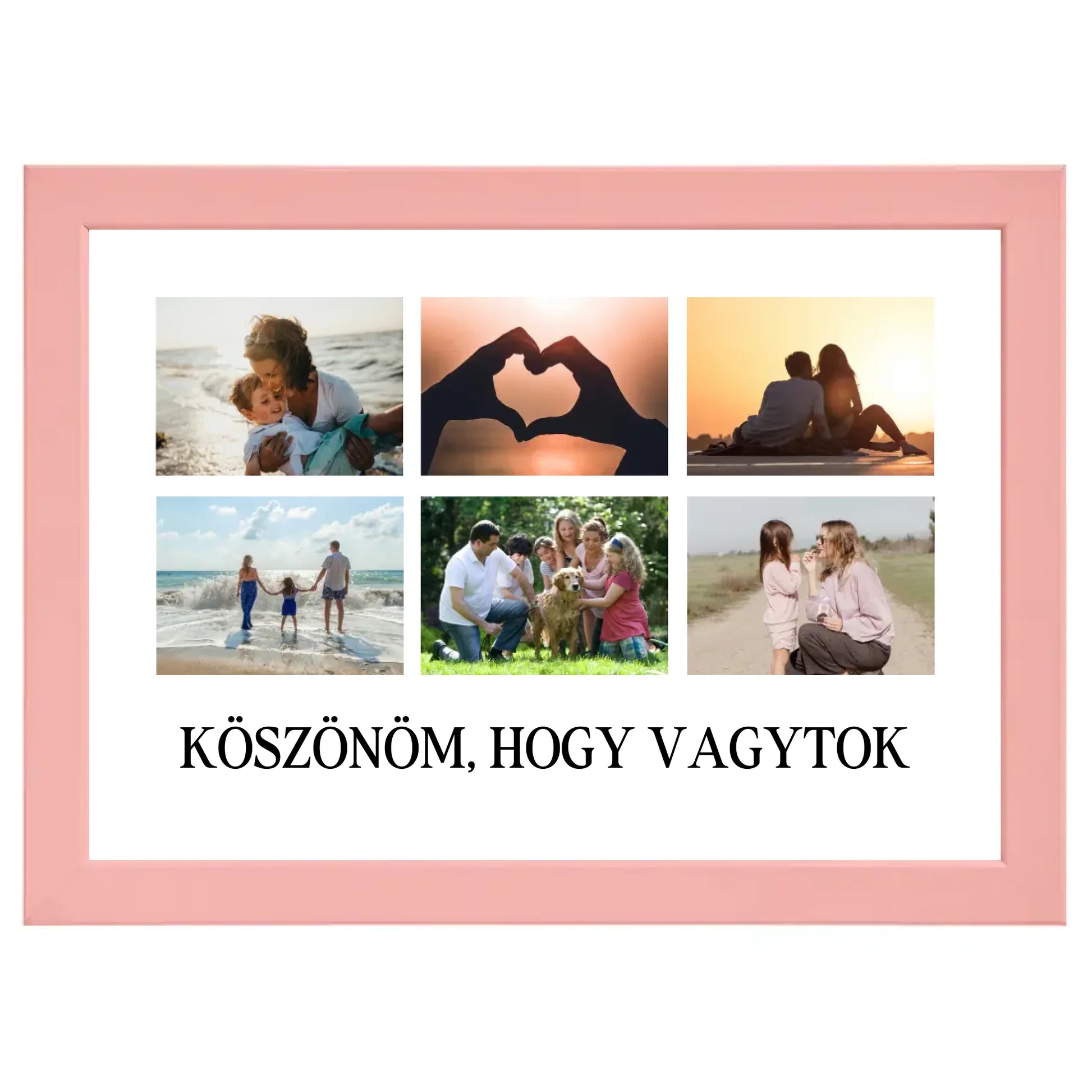 Egyedi szülnapi ajándék, évfordulós ajándék - Klasszikus sokképes fotókollázs